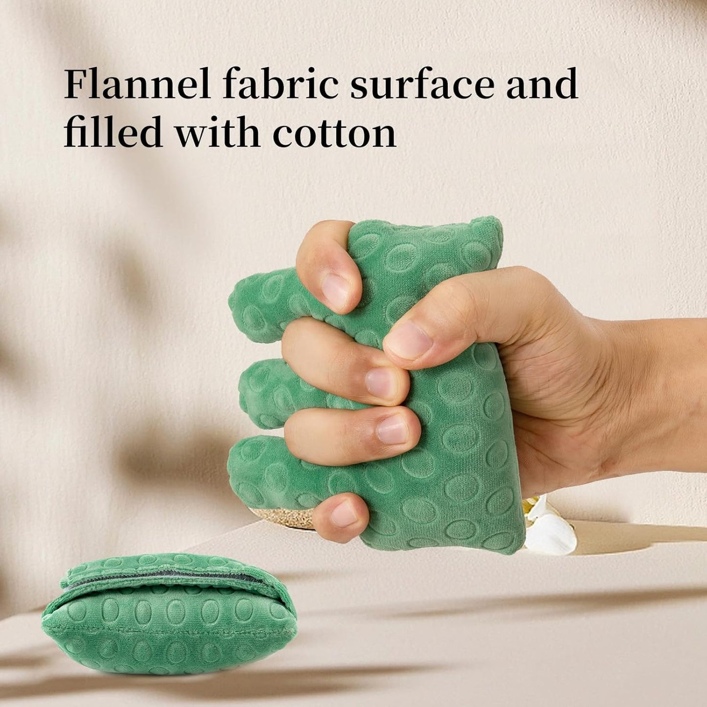 Adjustable Removable Finger Separator Protector Hand Contracture Cushion Padding Pillow Prevention Aid Training Tool With Fingers Hands Splints (Green)