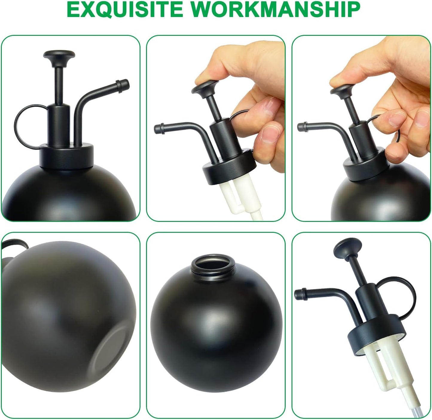 Plant Misting Bottle Stainless Steel Plant Sprayer, Small Watering Can Plant Misting Bottle Modern Gardening Tools for Indoor Potted Plants Watering and Misting