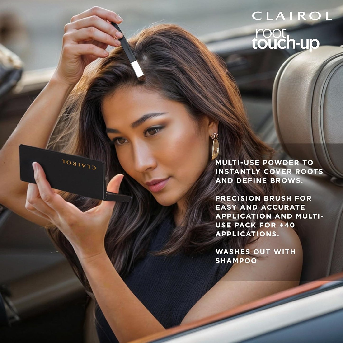 Clairol Root Touch-Up Temporary Concealing Powder, Dark Brown Hair Color, Pack of 1