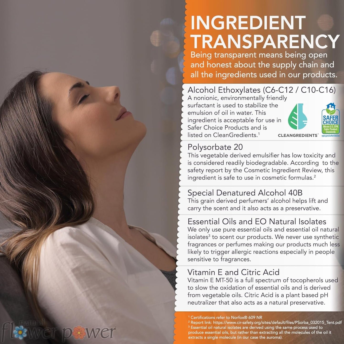 Air Freshener Spray - Odor Eliminator w/Essential Oils - Home, Car & Fabric - Cruelty Free & Vegan - 3 - Citrus & Spice - 3 x 4 fl oz