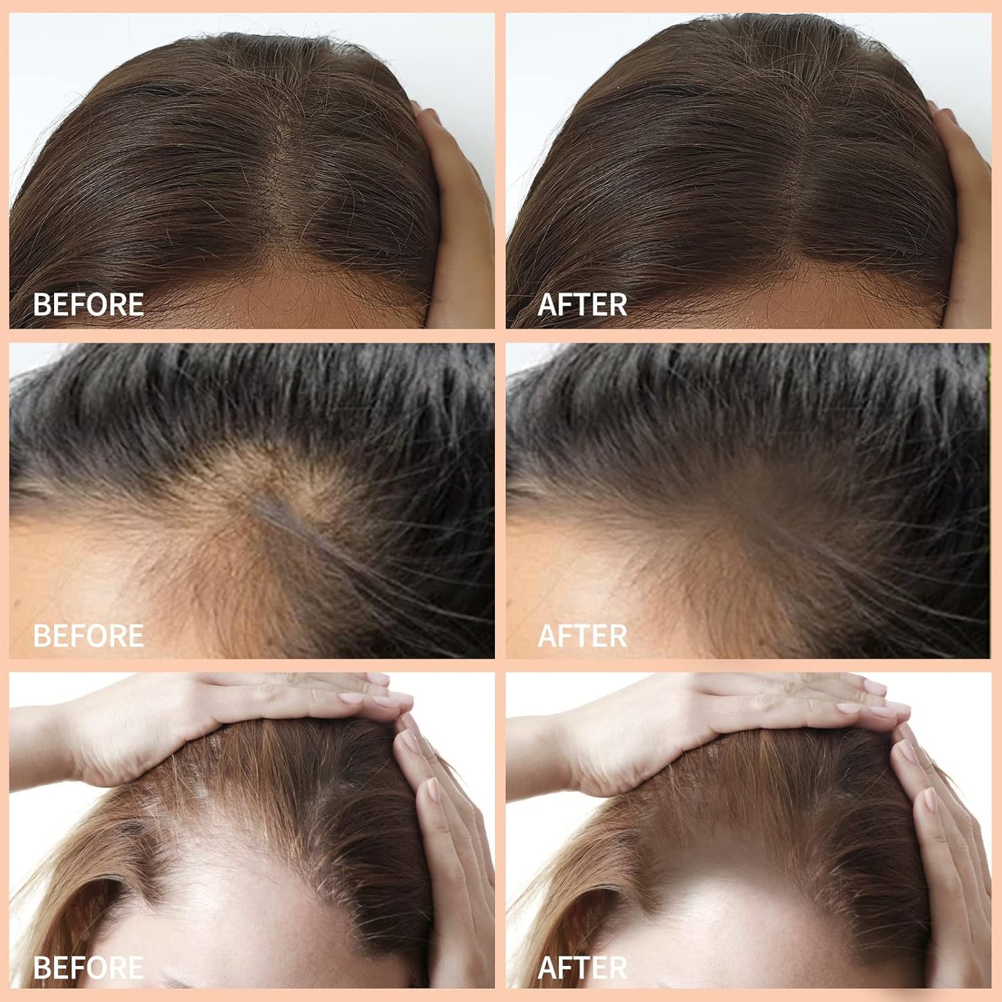 Boobeen Hair Shadow Kit, Root Touch Up Color Cover, Temporary Concealer With Brush for Gray Hair